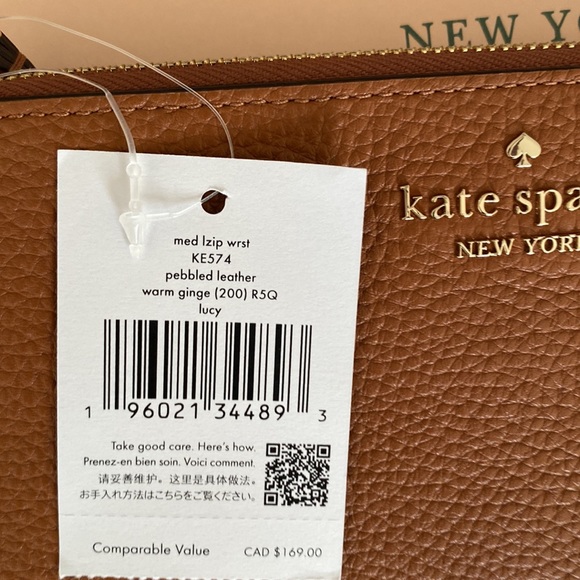 Kate Spade Wristlet Pebbled Leather - Picture 3 of 15